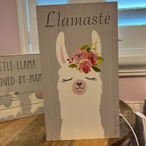 “Llamaste” nursery sign